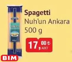 Nuh'un Ankara Spagetti 500 G