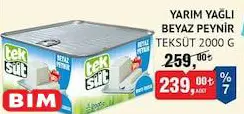 Teksüt Yarım Yağlı Beyaz Peynir 2000 G