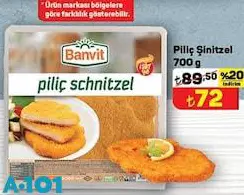 Banvit Piliç Şinitzel 700 G