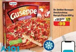 Dr.Oetker Guseppe Dondurulmuş Karışık Pizza 405 G