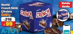 Nestle Crunch Sütlü Çikolata 6X57 G