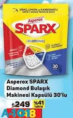 Asperox Sparx Diamond Bulaşık Makinesi Kapsülü 30'Lu