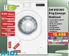 Seg CM+ 910 INV 9 Kg Çamaşır Makinesi