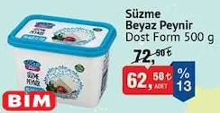 Dost Form Süzme Beyaz Peynir 500 G