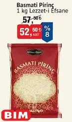 Lezzet-İ Efsane Basmati Pirinç 1 Kg