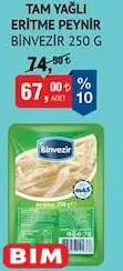 Binvezir Tam Yağlı Eritme Peynir 250 G