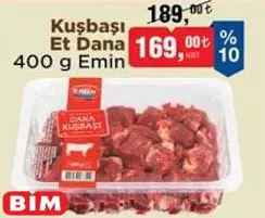 Emin Kuşbaşı Et Dana 400 G