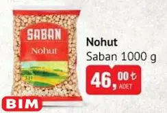 Saban Nohut 1000 G