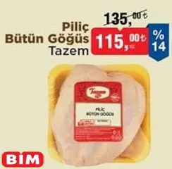 Tazem Piliç Bütün Göğüs