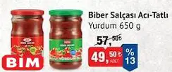 Yurdum Biber Salçası Acı-Tatlı 650 G