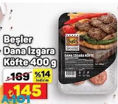 Beşler Dana Izgara Köfte 400 G