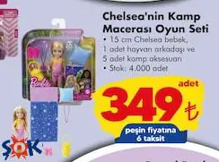 Barbie Chelsea'nin Kamp Macerası Oyun Seti Oyuncak