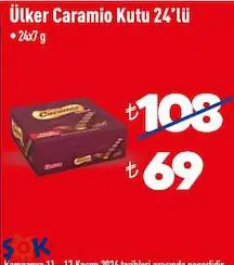 Ülker Caramio Kutu Çikolata 24X7 G