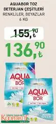 Aquabor Toz Deterjan Çeşitleri 6 Kg