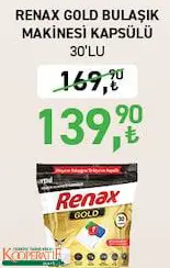 Renax Gold Bulaşık Makinesi Kapsülü 30'Lu