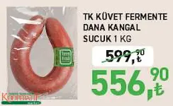 Tarım Kredi Birlik Küvet Fermente Dana Kangal Sucuk 1 Kg