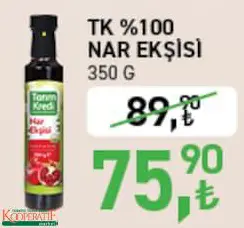 Tarım Kredi Birlik %100 Nar Ekşisi 350 G