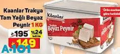 Kaanlar Trakya Tam Yağlı Beyaz Peynir 1 Kg