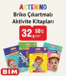 Artenino Briko Çıkartmalı Aktivite Kitapları