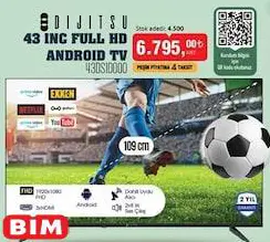 Dijitsu 43DS10000 43 inç Full HD Android Tv Akıllı Televizyon