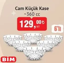 Glass in Love Cam Küçük Kase 360 cc 6'lı