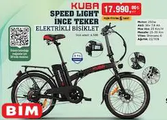 Kuba Speed Light İnce Teker Elektrikli Bisiklet