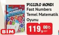 Piccolo Mondi Fast Numbers Temel Matematik Oyunu