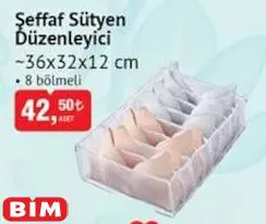 Şeffaf Sütyen Düzenleyici 36x32x12 cm