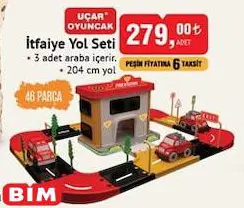 Uçar Oyuncak İtfaiye Yol Seti 46 Parça