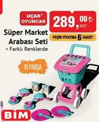 Uçar Oyuncak Süper Market Arabası Seti 18 Parça