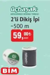 Üçbaşak 2'li Dikiş İpi 500 m