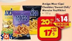 Amigo Mısır Cipsi Çeşitleri 130 G