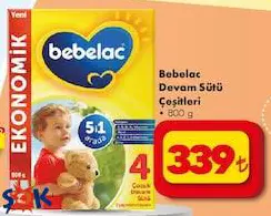 Bebelac Devam Sütü 800 G Çeşitleri