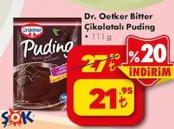 Dr.Oetker Bitter Çikolatalı Puding 111 G