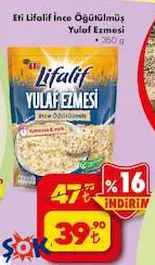 Eti Lifalif İnce Öğütülmüş Yulaf Ezmesi 350 G