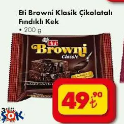 Eti Browni Klasik Çikolatalı Fındıklı Kek 200 G