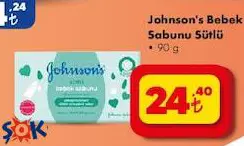 Johnson's Bebek Sabunu Sütlü 90 G