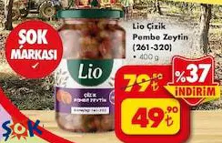 Lio Çizik Pembe Zeytin (261-320) 400 G