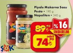 Piyale Makarna Sosu Çeşitleri 190/340 G