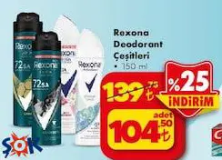 Rexona Deodorant Çeşitleri 150 Ml