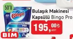 Bingo Pro Bulaşık Makinesi Kapsülü 50'Li