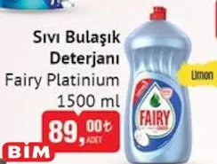 Fairy Platinium Sıvı Bulaşık Deterjanı 1500 Ml