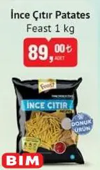 Feast İnce Çıtır Patates 1 Kg