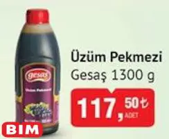 Gesaş Üzüm Pekmezi 1300 G