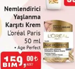 Loreal Paris Nemlendirici Yaşlanma Karşıtı Krem Age Perfect 50 Ml