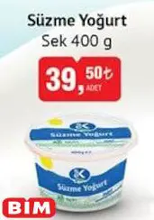 Sek Süzme Yoğurt 400 G