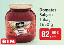 Tukaş Domates Salçası 1650 G