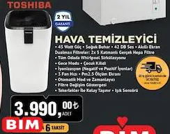 Toshiba Hava Temizleyici