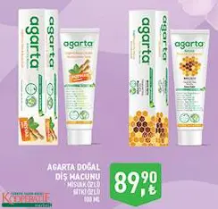 Agorta Doğal Diş Macunu 100 ml