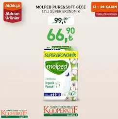 Molped Pure&Soft Gece 16'lı Süper Ekonomik